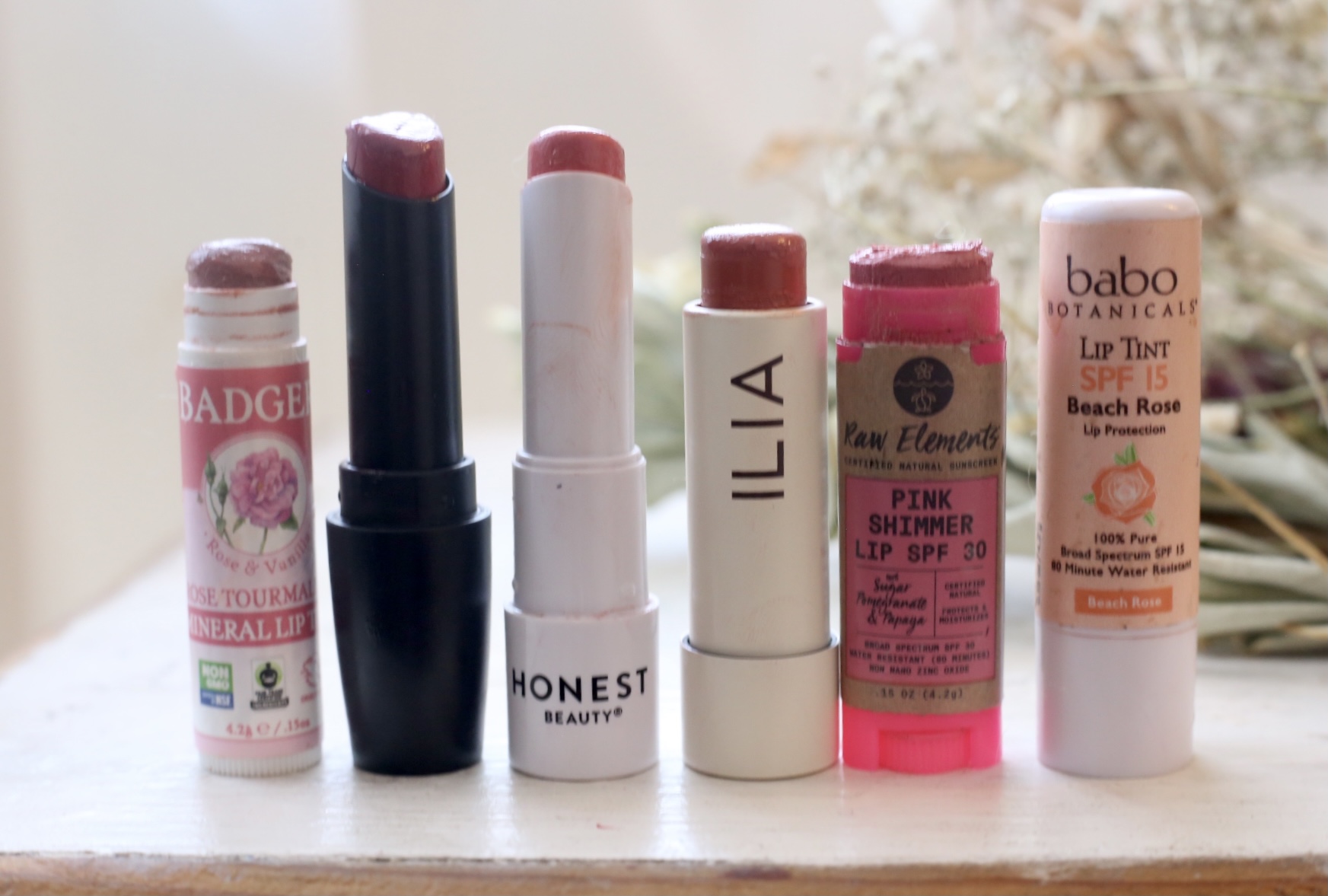 Best organic tinted lip balms