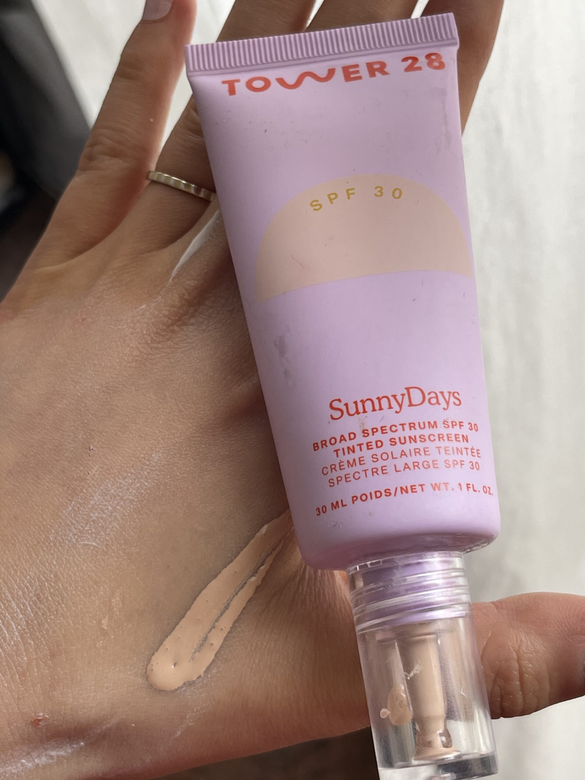 Tower 28 tinted sunscreen