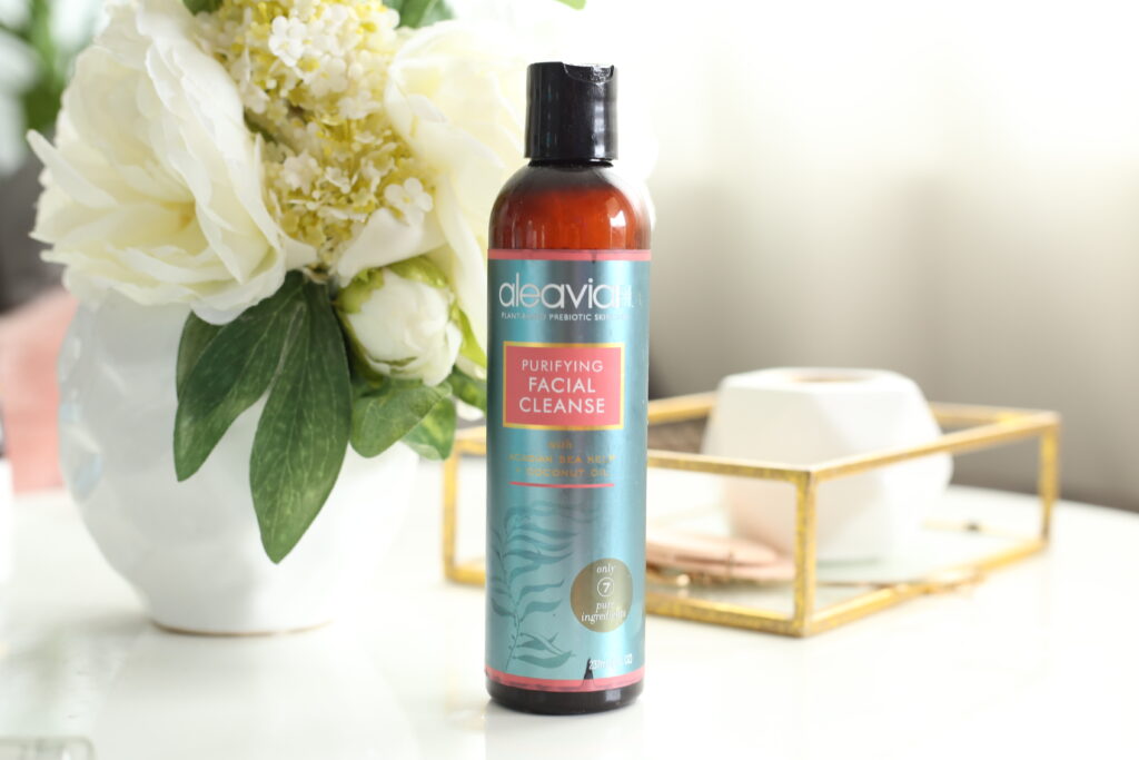 Aleavia facial cleanser natural ingredients