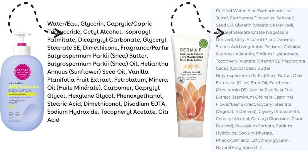 natural body lotion