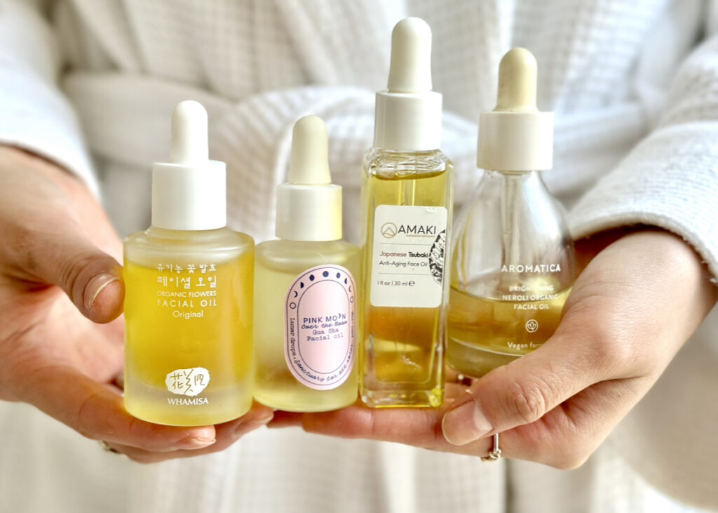organic face oil for gua sha