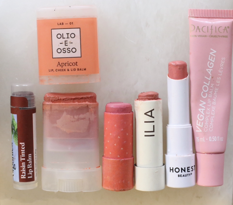 natural lip balm tinted with clean ingredients