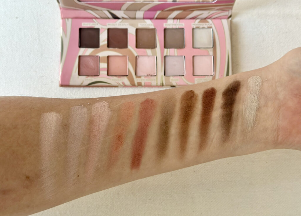 pacifica eyeshadow palette swatches