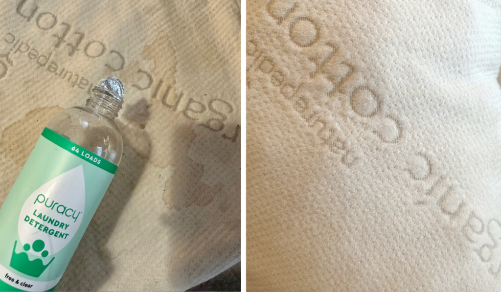 puracy laundry detergent before and after